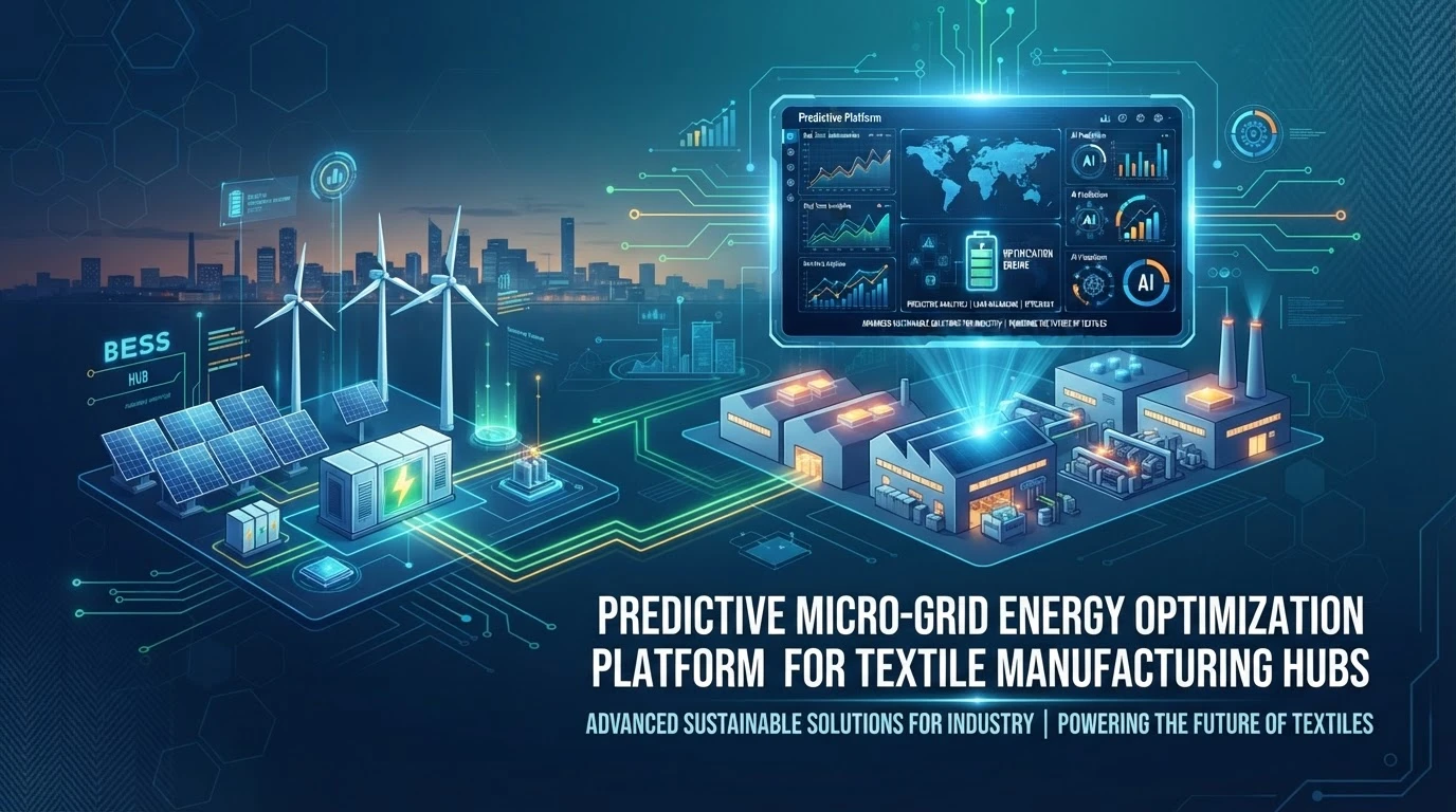 Predictive Micro-Grid Energy Optimization Platform for Textile Manufacturing Hubs