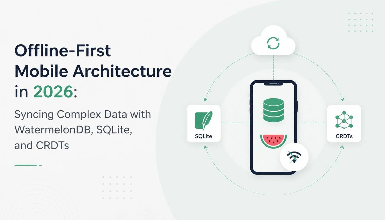 Offline-First Mobile Architecture in 2026: Syncing Complex Data with WatermelonDB, SQLite, and CRDTs