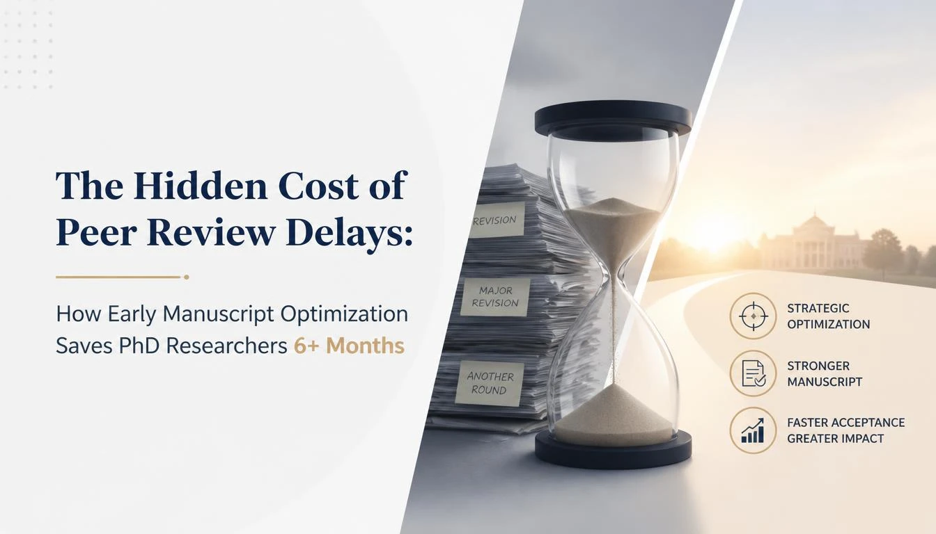 The Hidden Cost of Peer Review Delays: How Early Manuscript Optimization Saves PhD Researchers 6+ Months